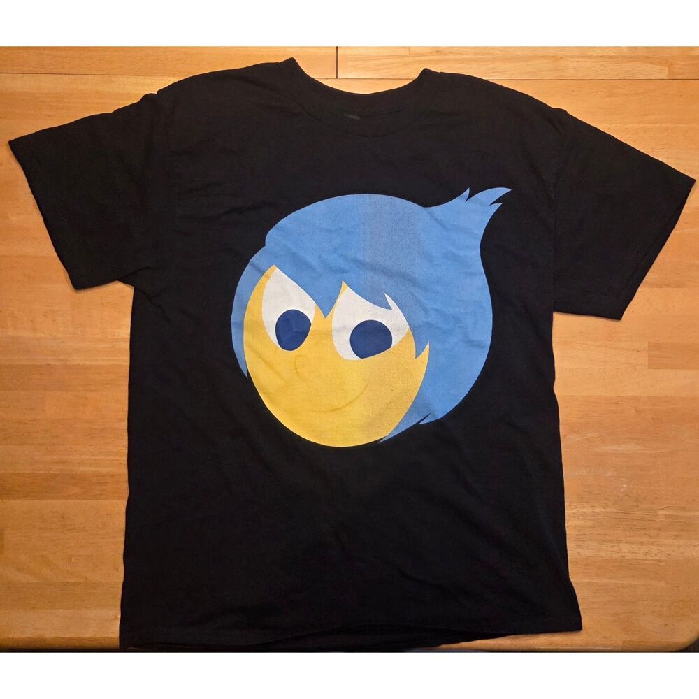 Inside Out Shirt Joy Disney Pixar Large Black Unisex Gildan Short Sleeve